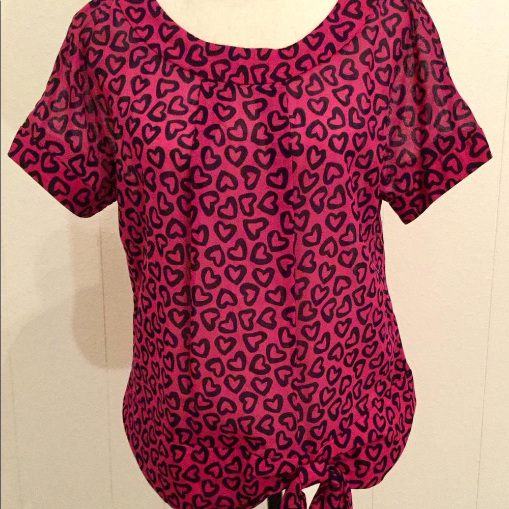 Marc by Marc Jacobs heart print top